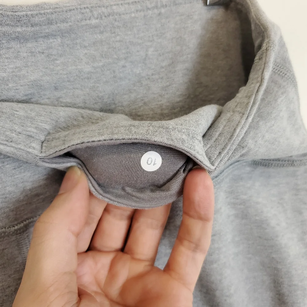 Lululemon Grey Ruched Back Cropped Leggings